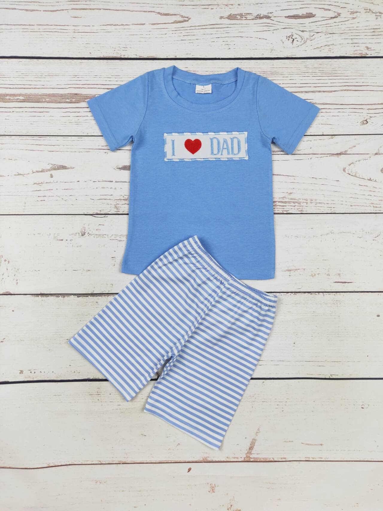 I Love DAD Appliqué Clothes