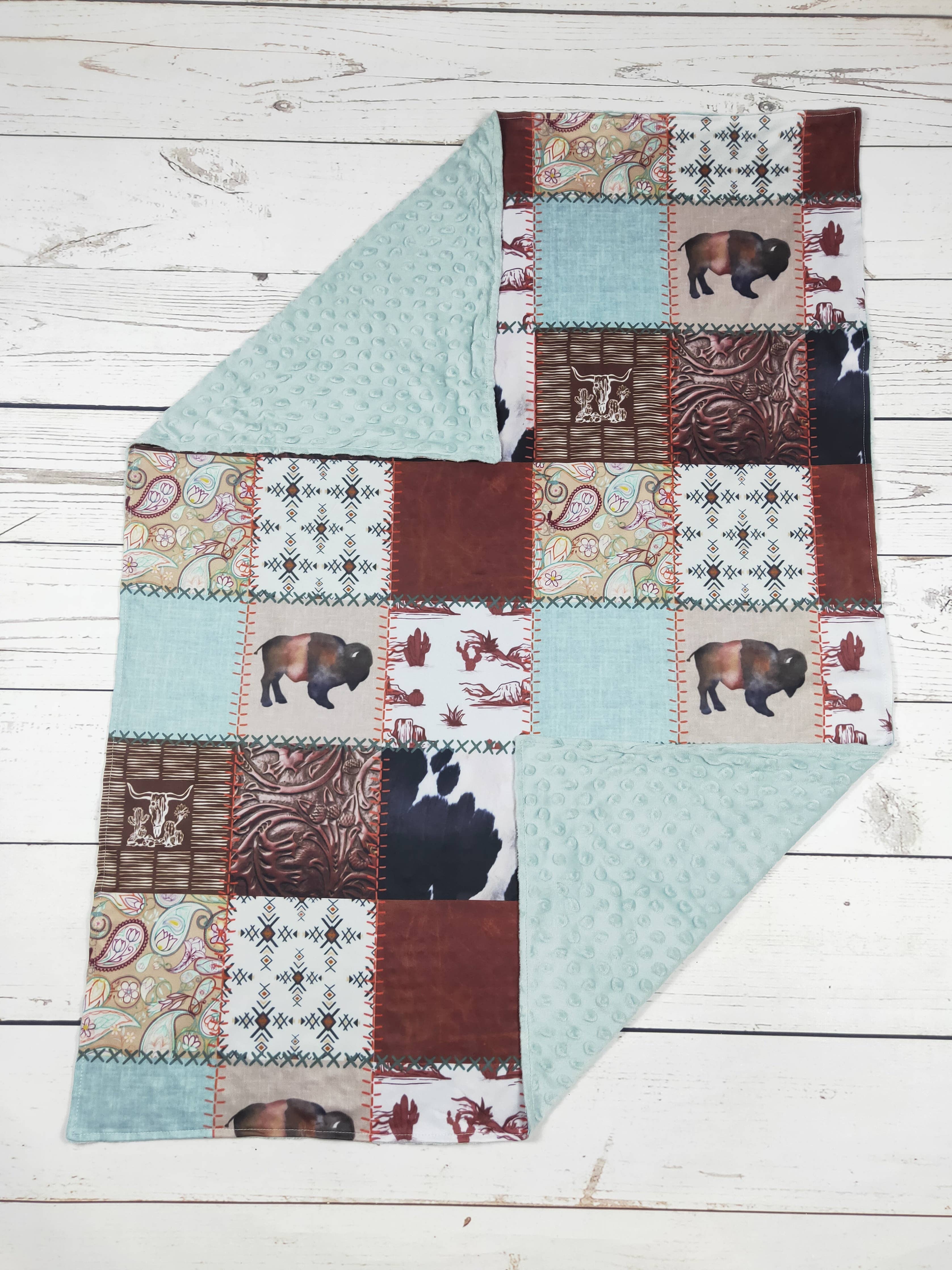 Cows Print Western Blanket