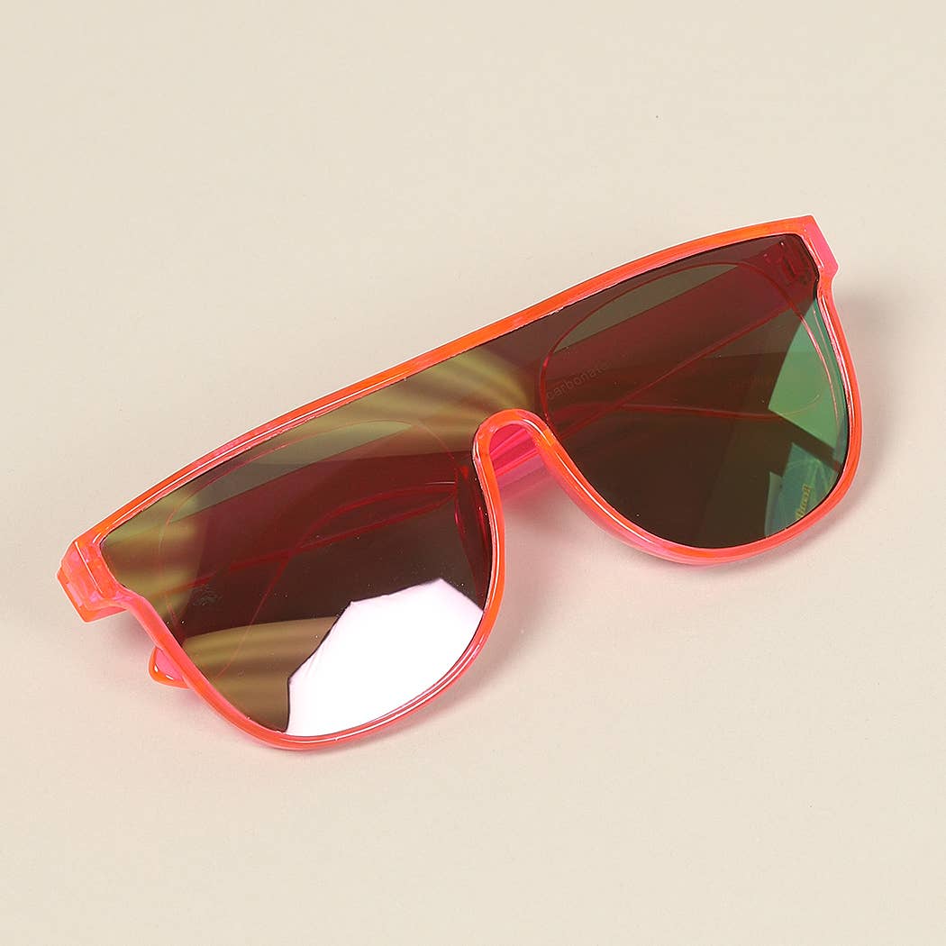 Kid's Flat Top Square Frame Sunglasses