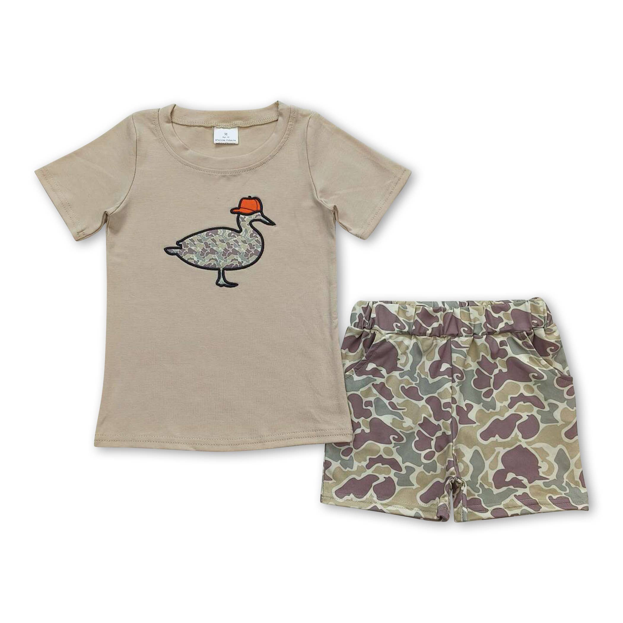 Embroidered Duck Camo Set