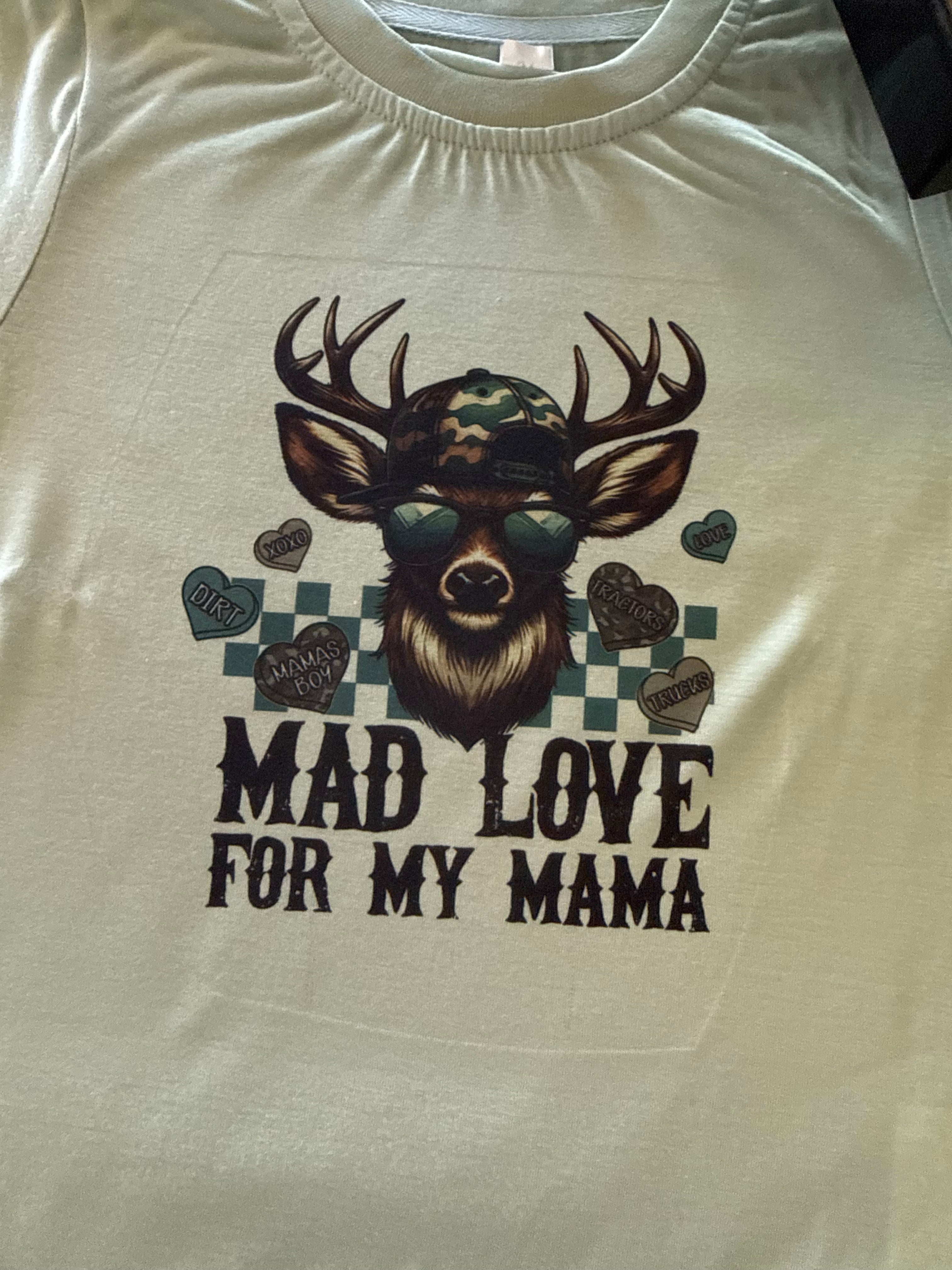 Mad Love for Mama - Green- short sleeve