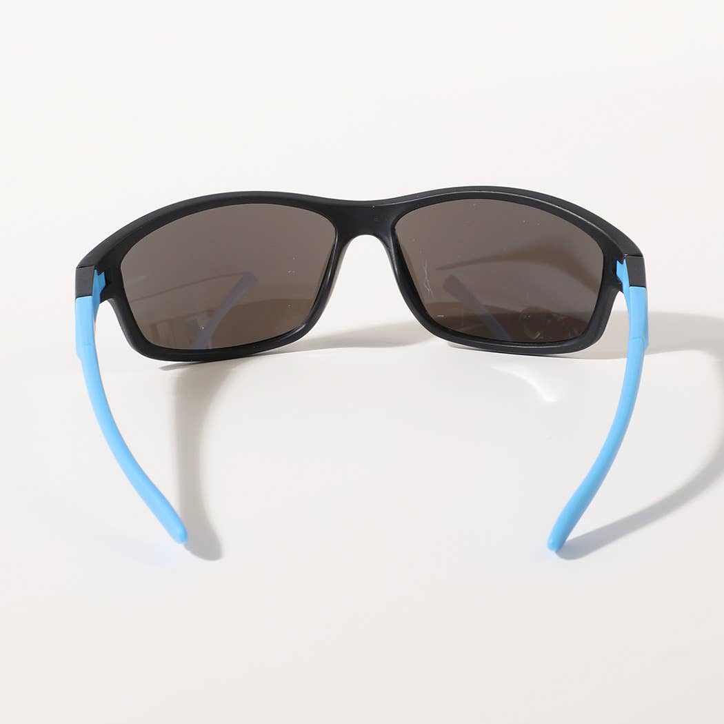 Kids Solid Colored Frame Tinted Lenses Sunglasses