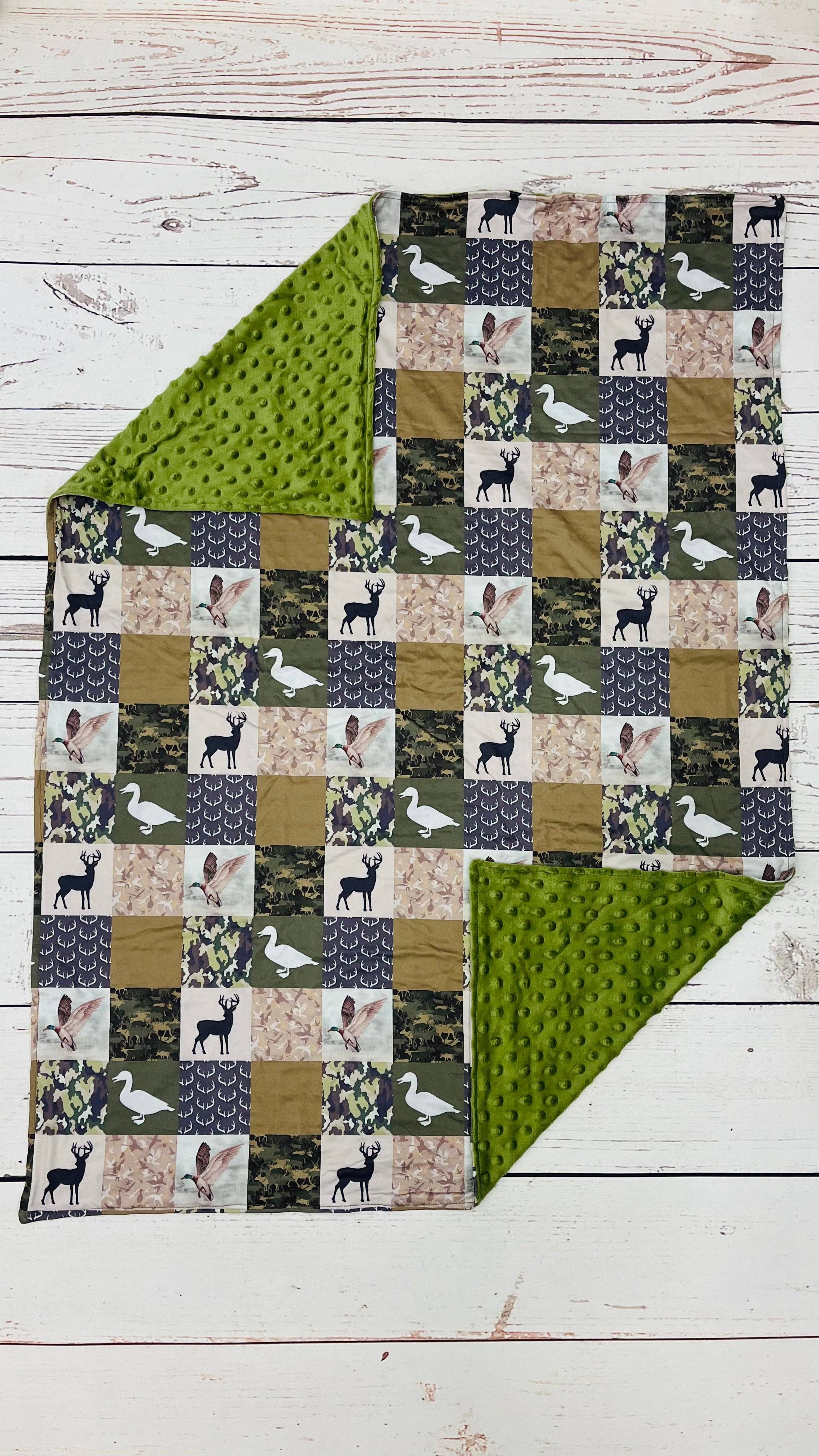 Olive Hunting Blanket