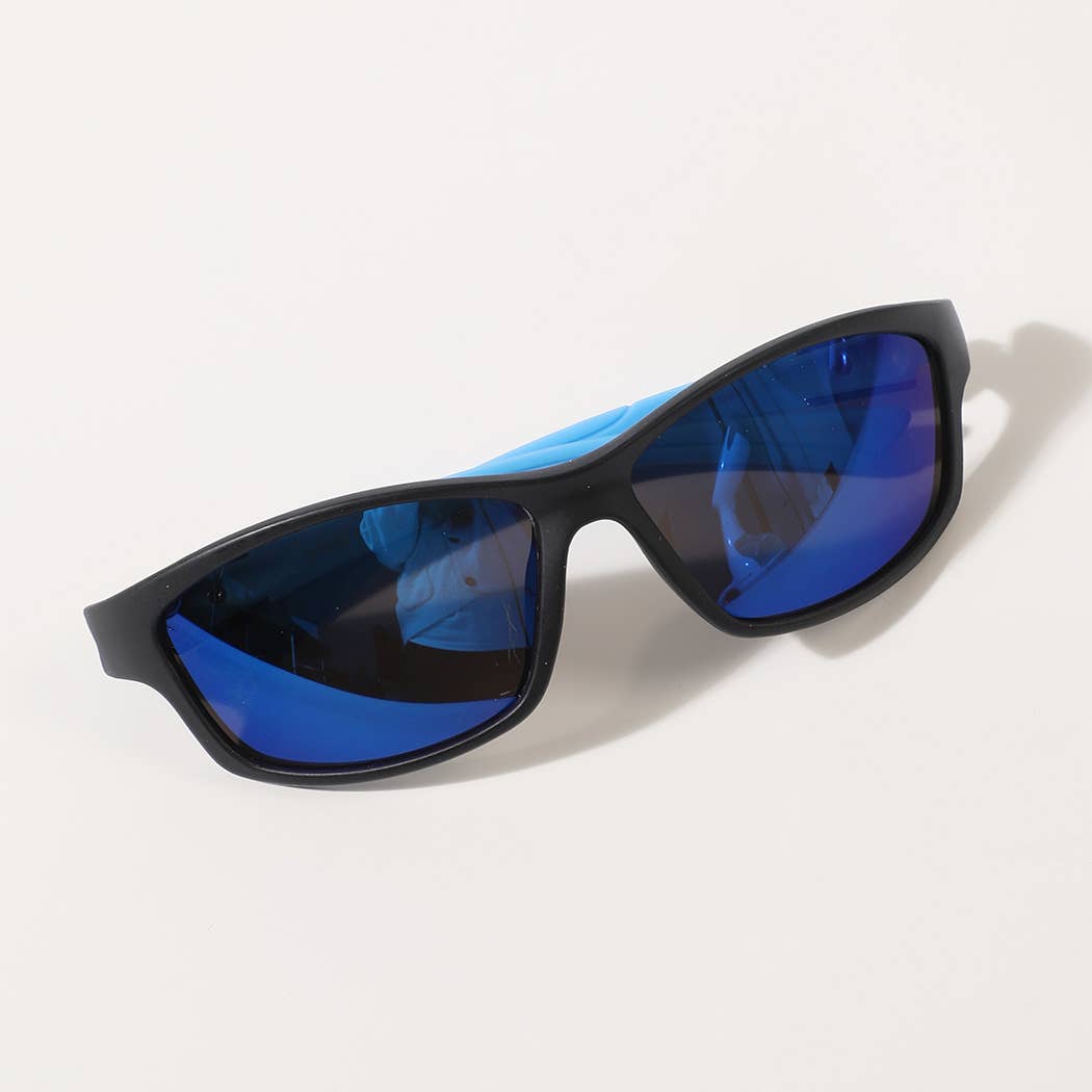 Kids Solid Colored Frame Tinted Lenses Sunglasses