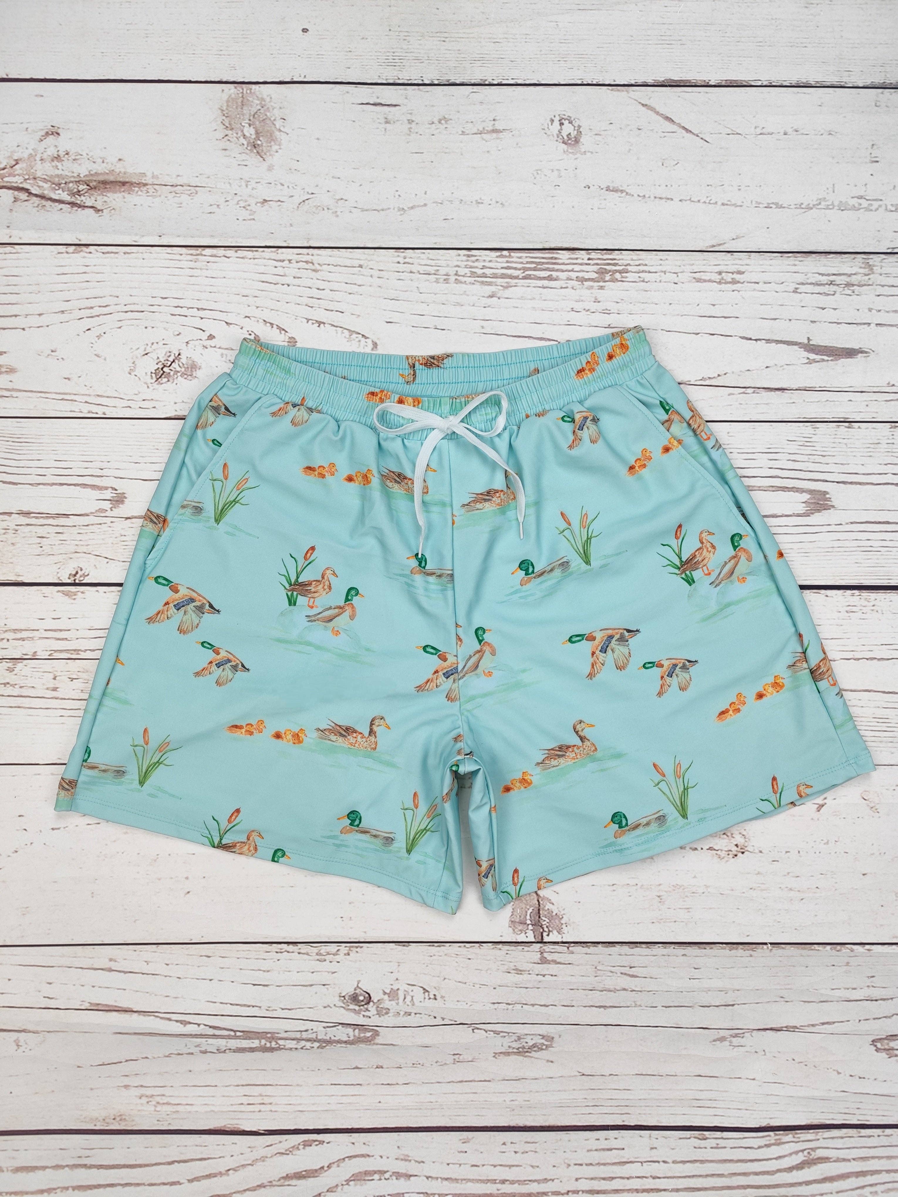 Men's Mallard Print Swim Shorts