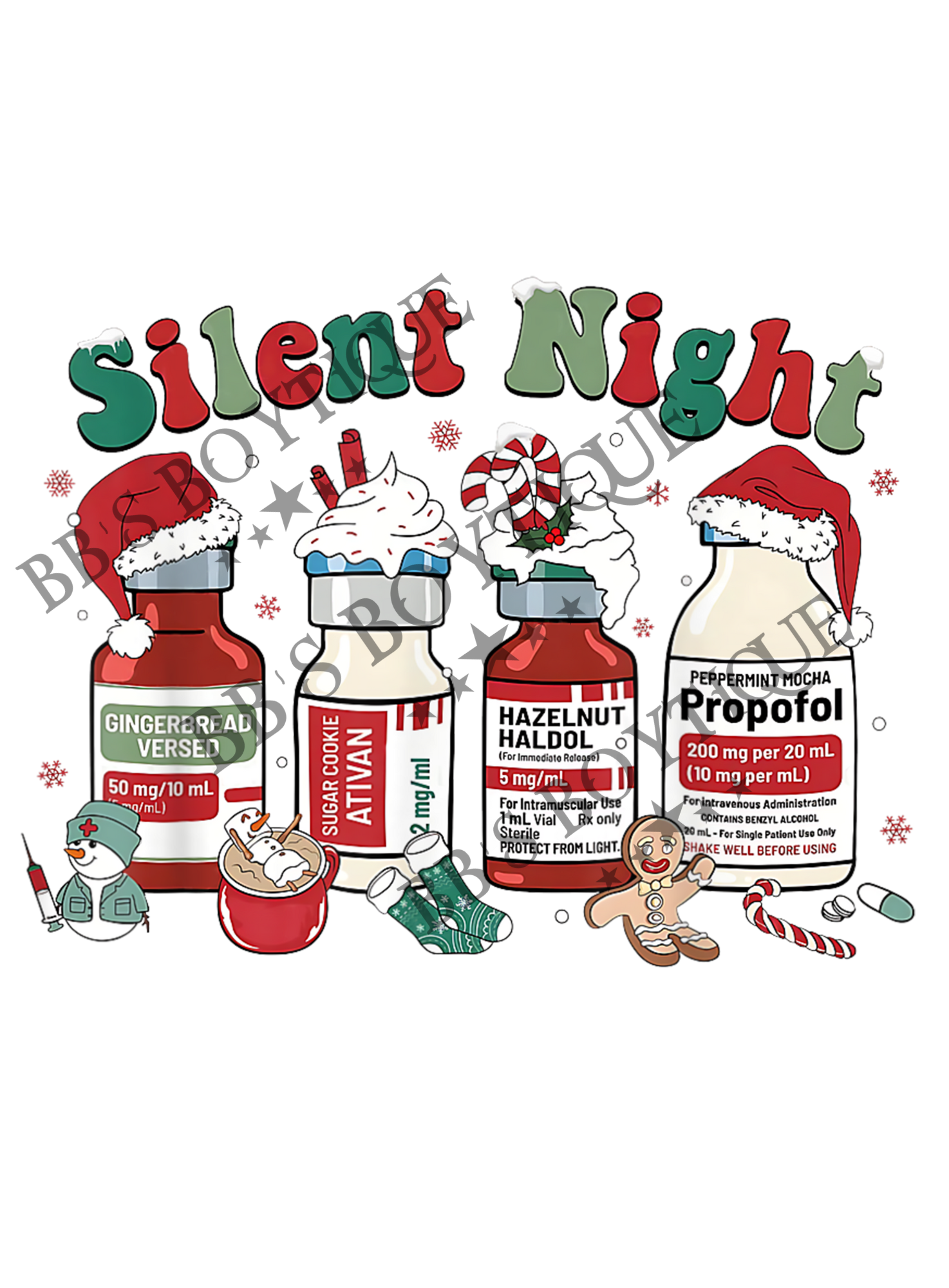 Silent Night - Nurse Edition- SWEATSHIRT