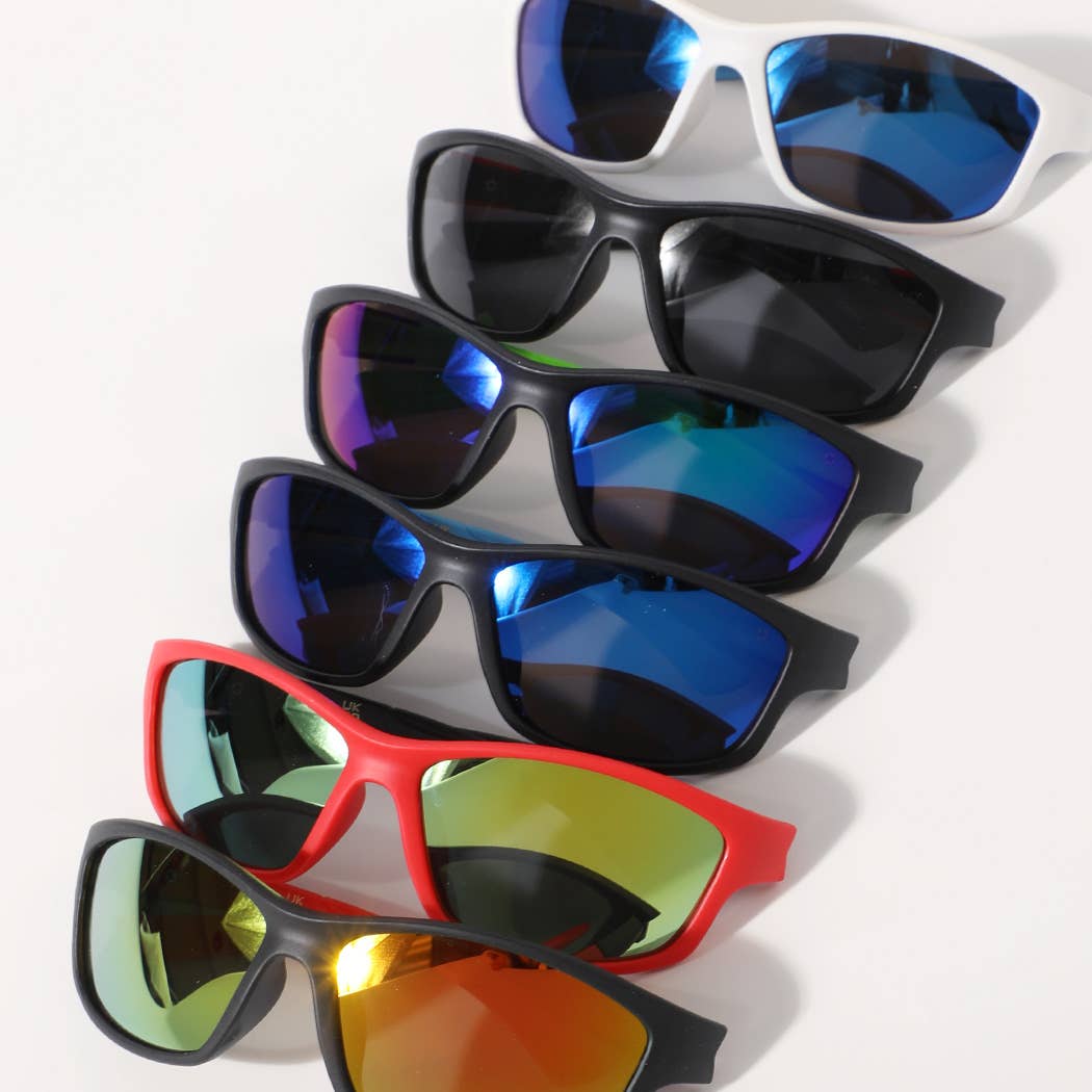 Kids Solid Colored Frame Tinted Lenses Sunglasses