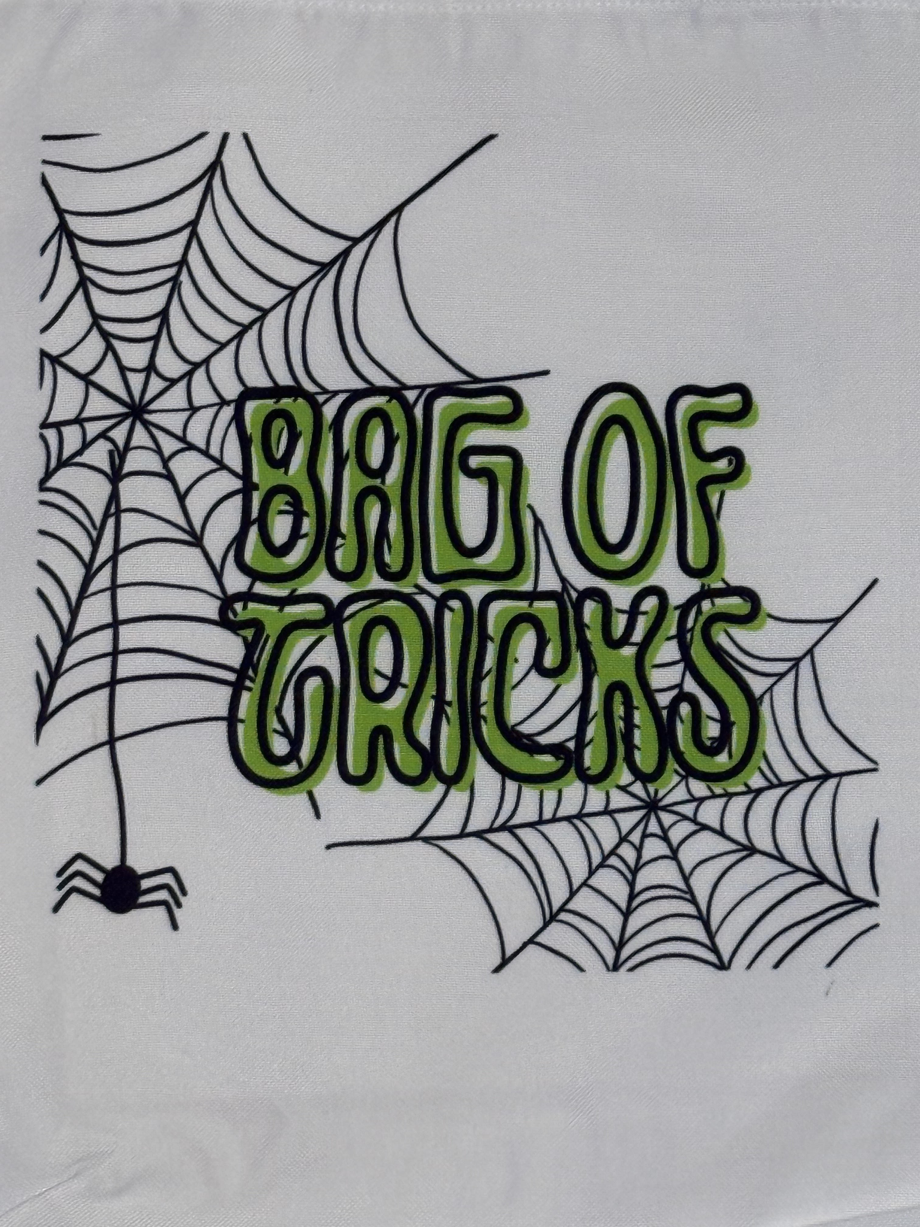 Sublimination Halloween Tote Bag, Bag of Tricks