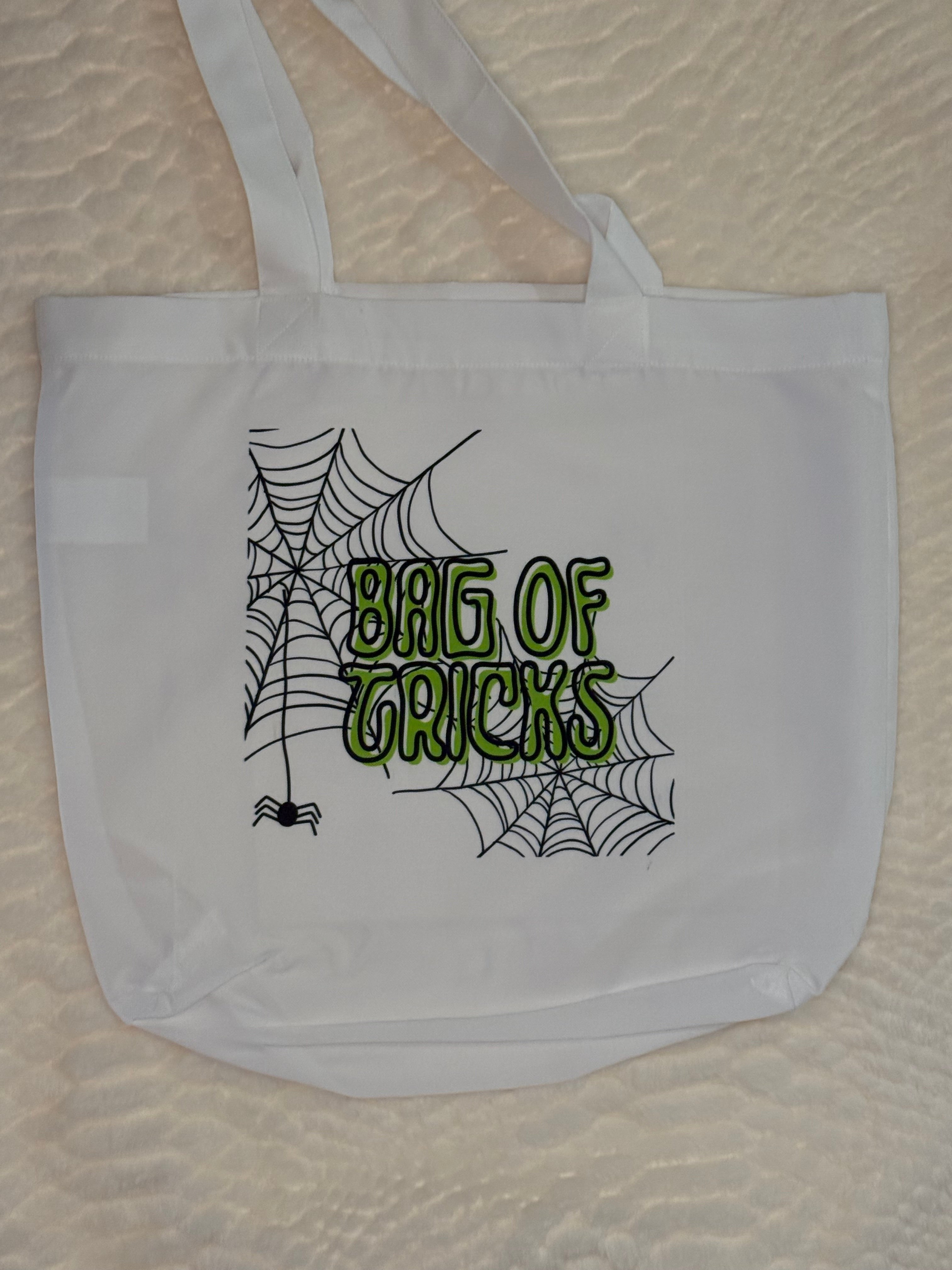 Sublimination Halloween Tote Bag, Bag of Tricks
