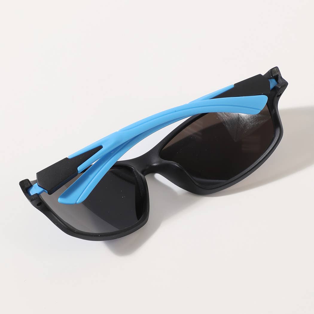 Kids Solid Colored Frame Tinted Lenses Sunglasses