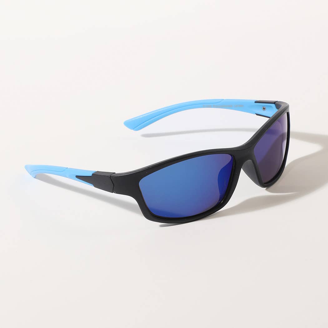 Kids Solid Colored Frame Tinted Lenses Sunglasses