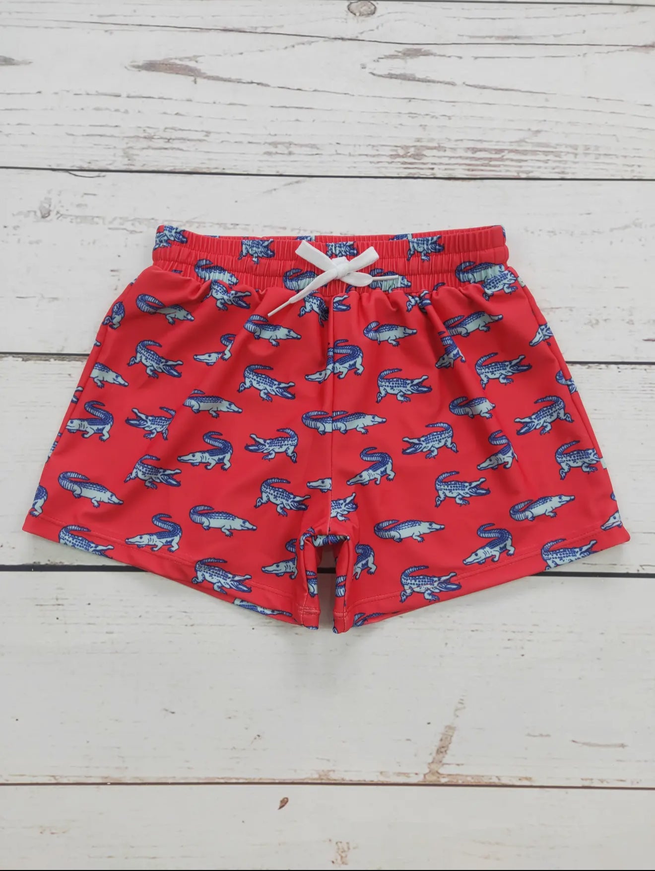 Crocodile Print Swim Shorts
