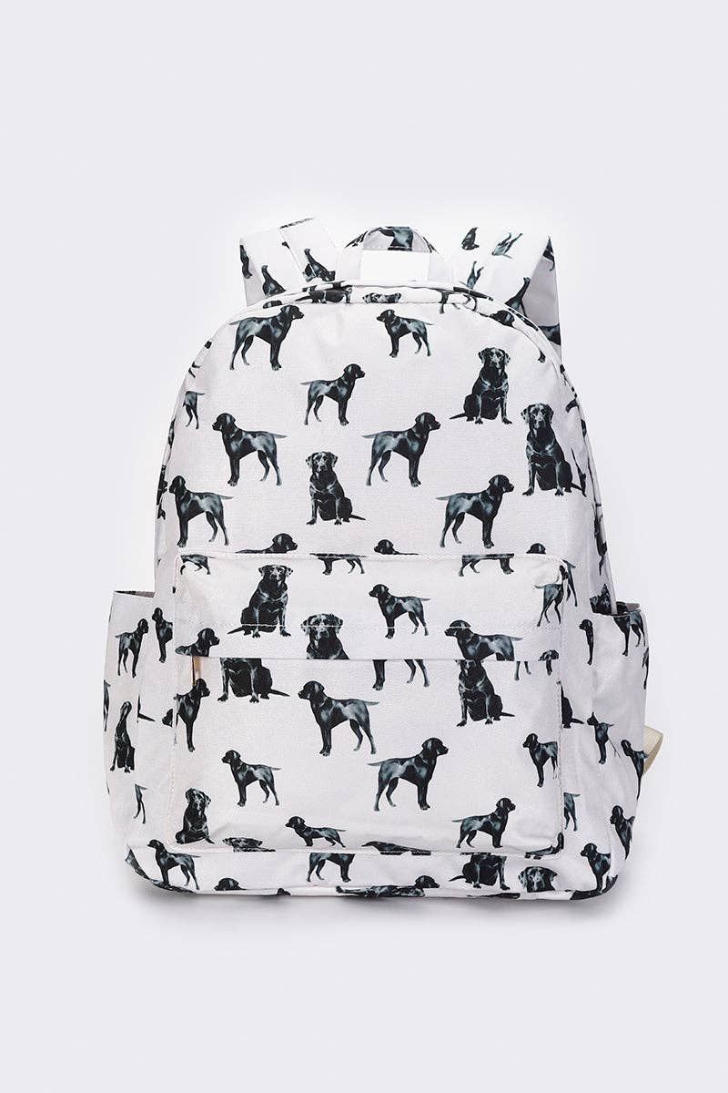 Dog Printed Backpack