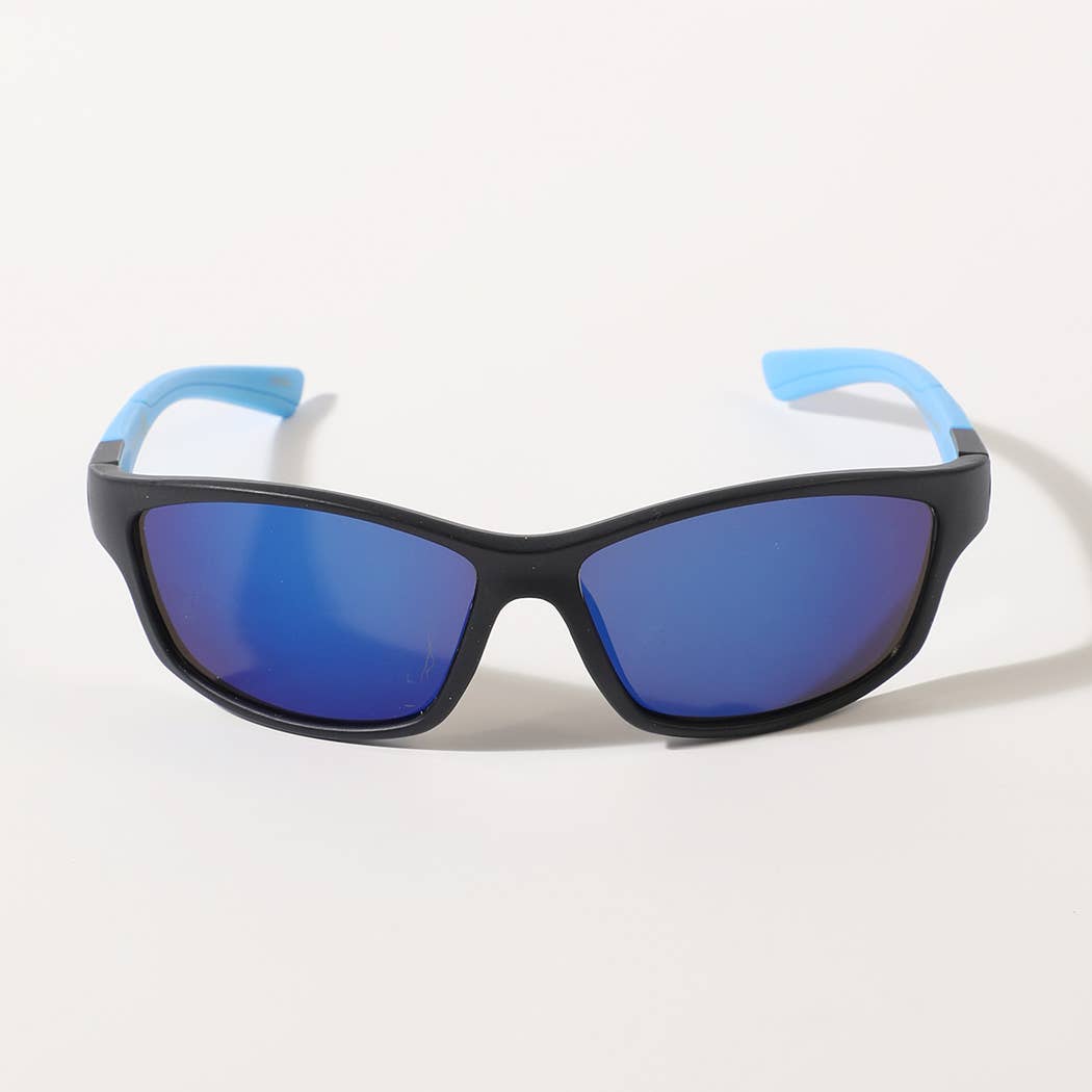 Kids Solid Colored Frame Tinted Lenses Sunglasses