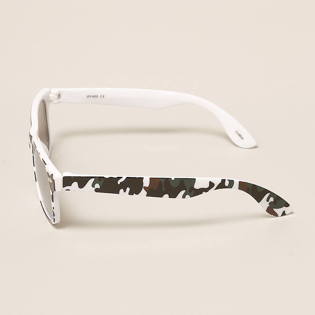 Kids Trendy Camo Pattern Sunglasses