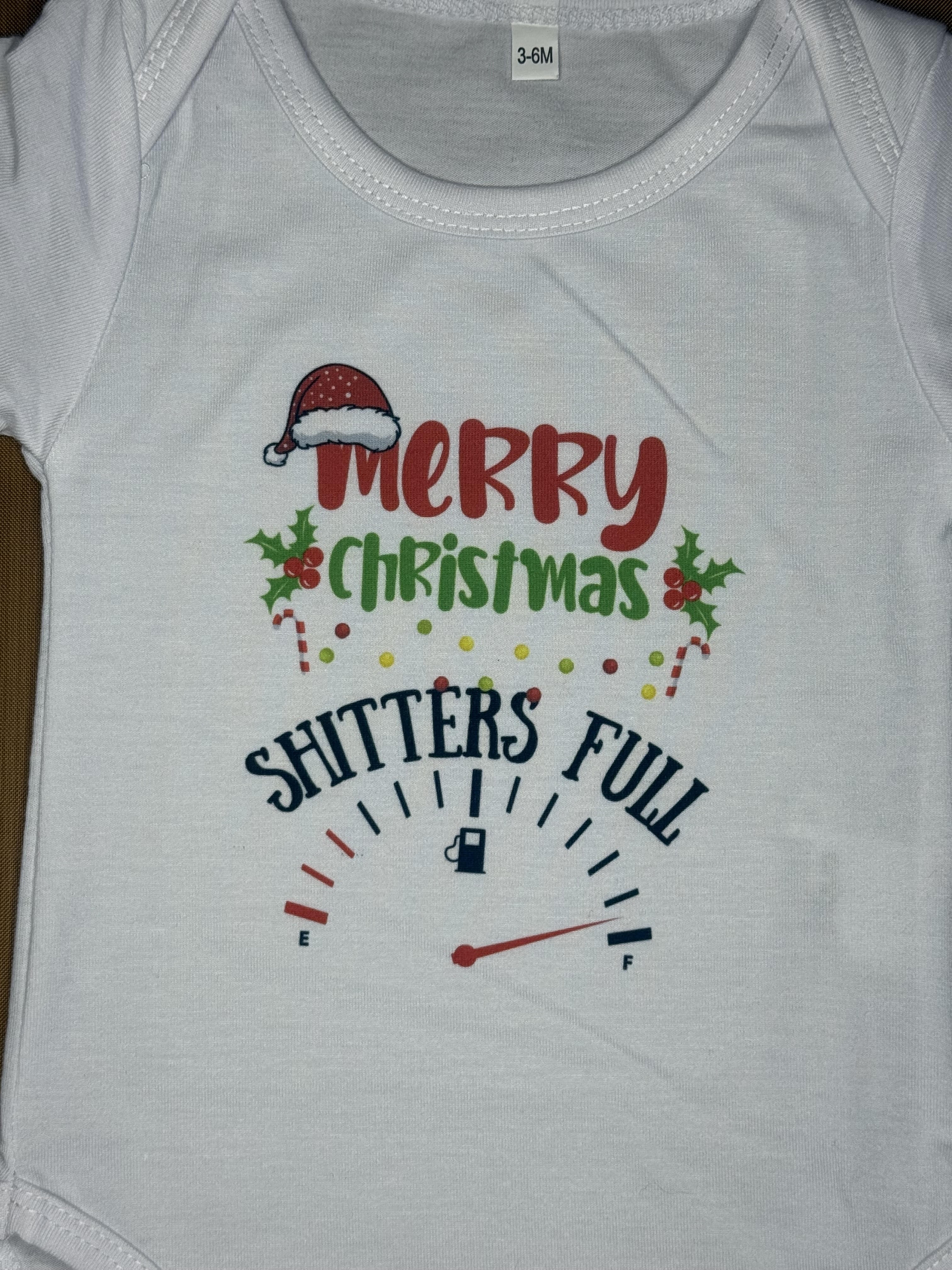 Merry Christmas, Shitters full - onesie
